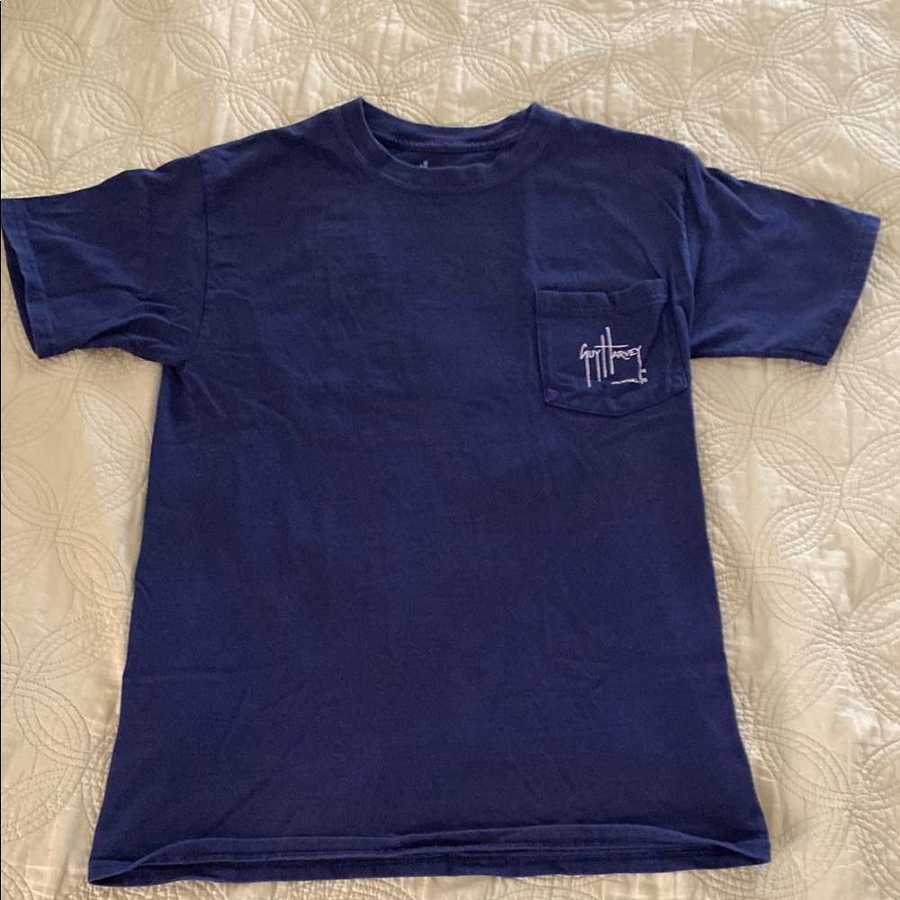 Guy Harvey Navy Blue Pocket Tee
